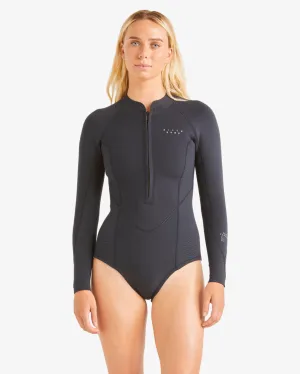 2/2 Salty Dayz Long Sleeve Spring Suit - Black