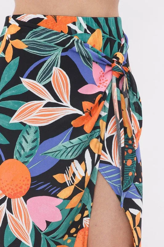 Anna Midi Skirt - Tropical [S-L]