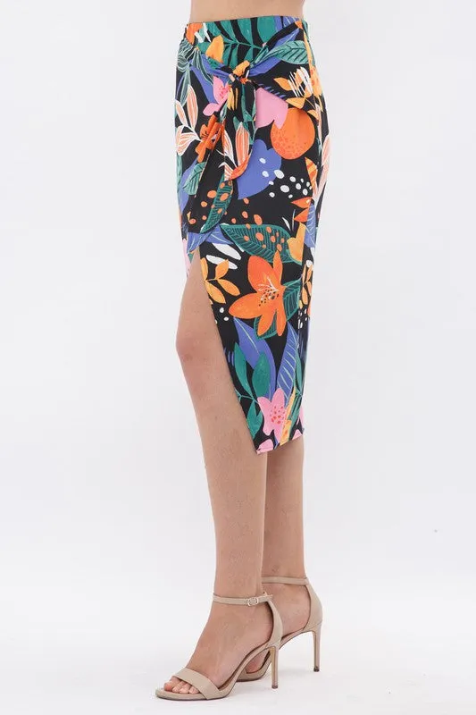 Anna Midi Skirt - Tropical [S-L]