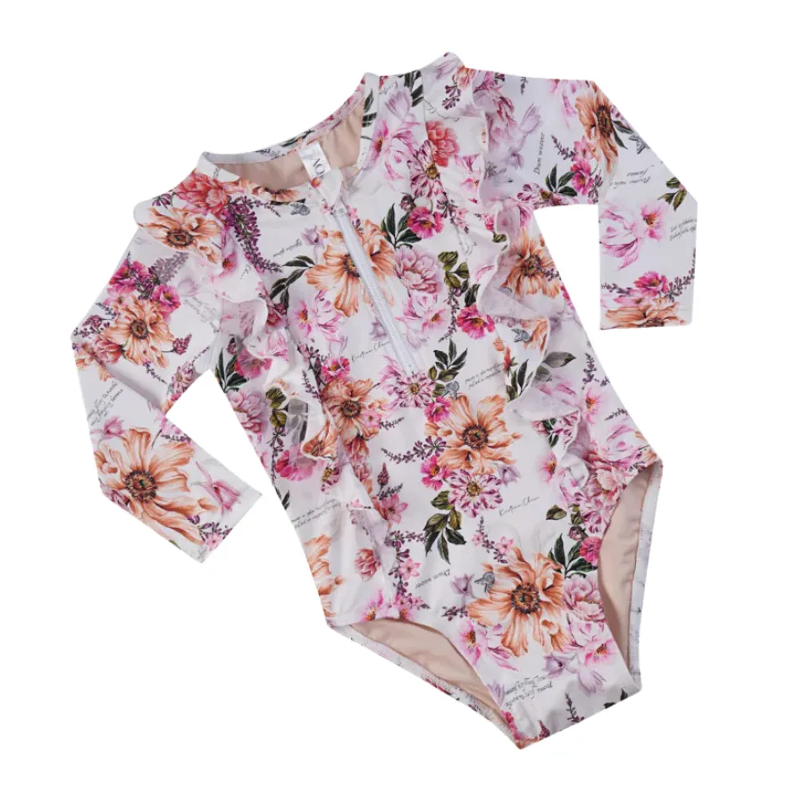 Aqua Blu Kids Long Sleeve One Piece AG24012CH - Chase