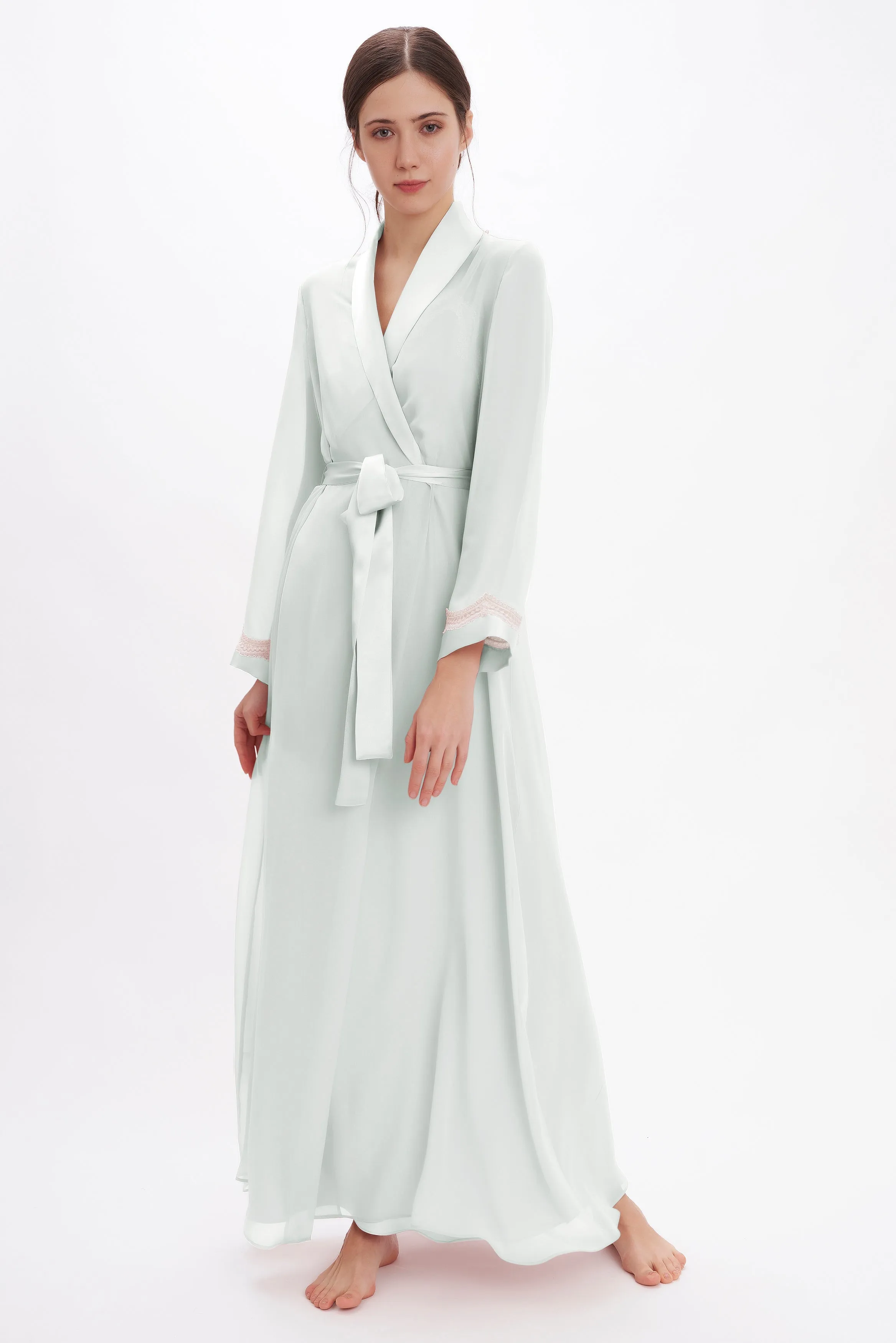 B2B - Silk Georgette Long Robe