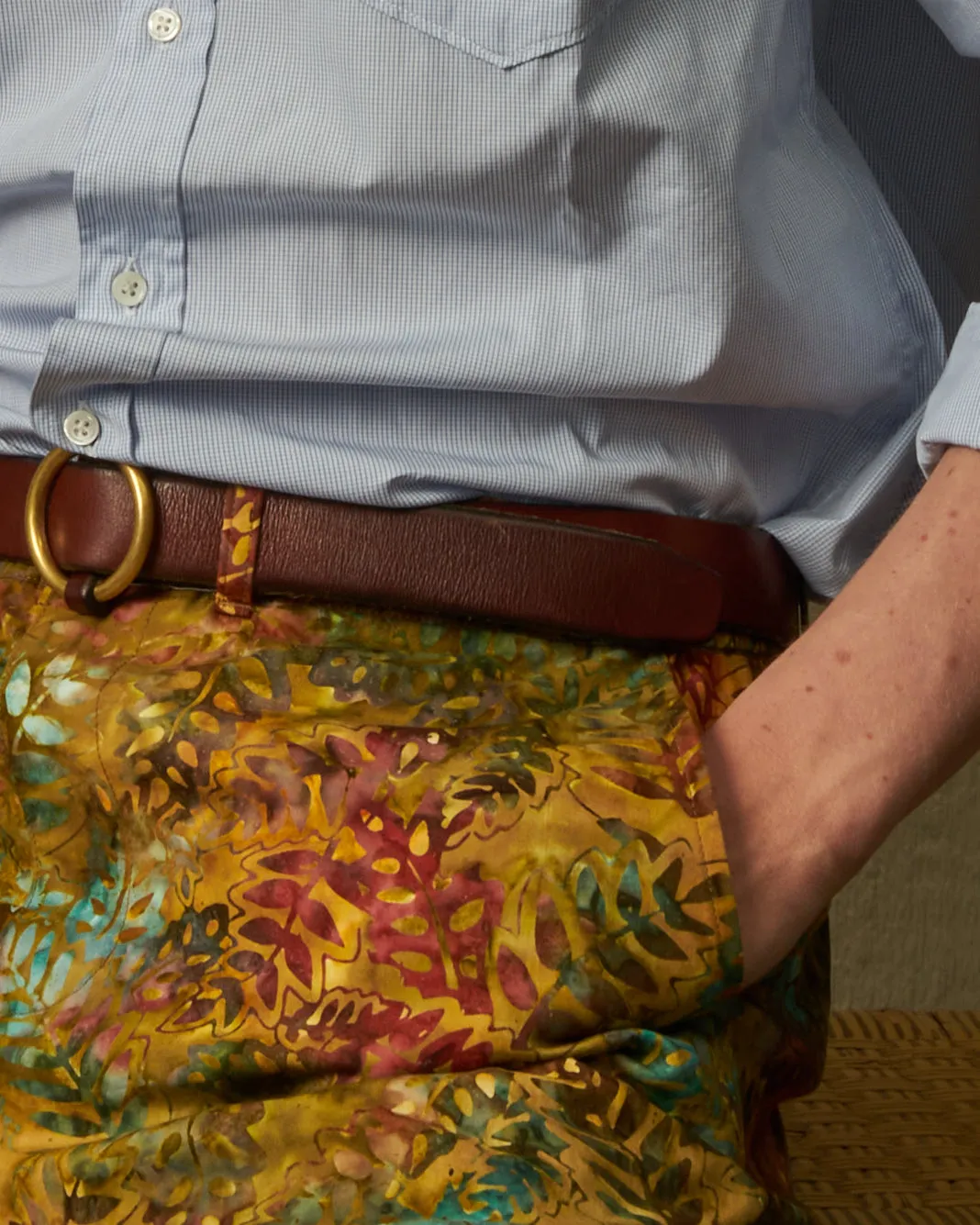 Batik Short in Leaf