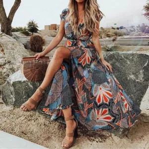 Boho Large Hem Maxi Dress