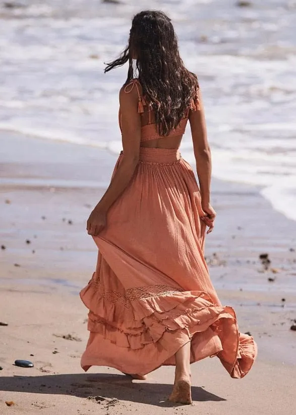 Boho Summer Beach Maxi Dress