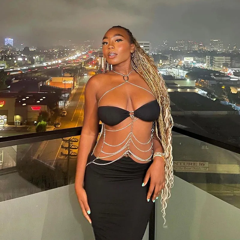 Bonnyshow Taelyn Chain Maxi Dress