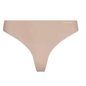 Calvin Klein Seamless Invisibles Microfiber Thong - Light Caramel