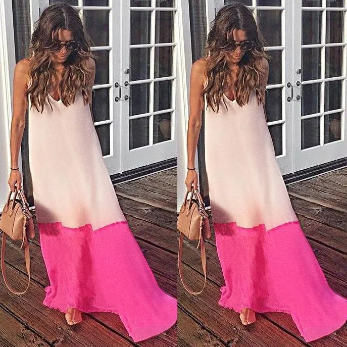Casul Beach Chiffon Sling Sexy Long Dress