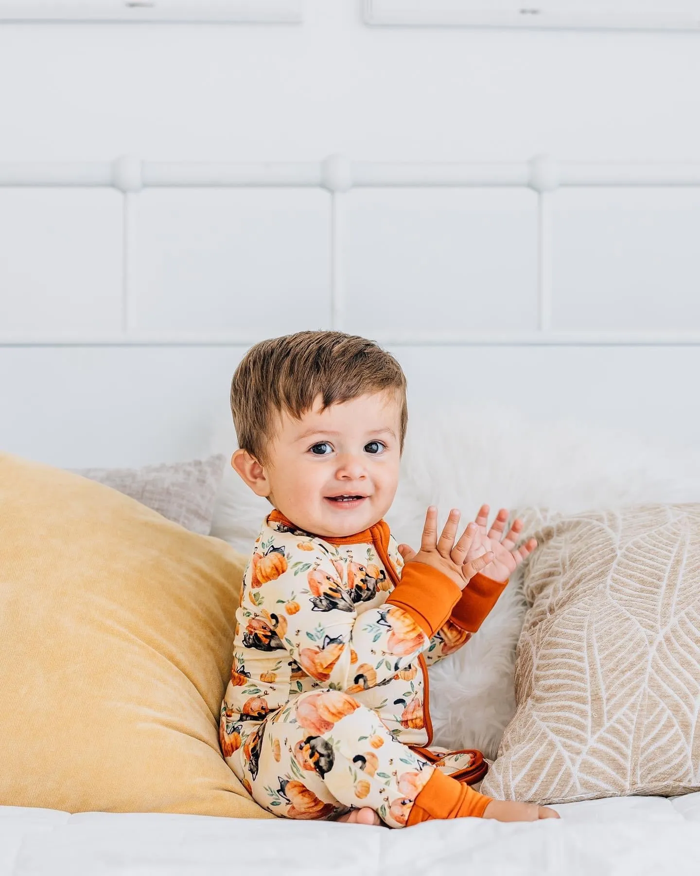Cat-O-Lantern Zip Romper