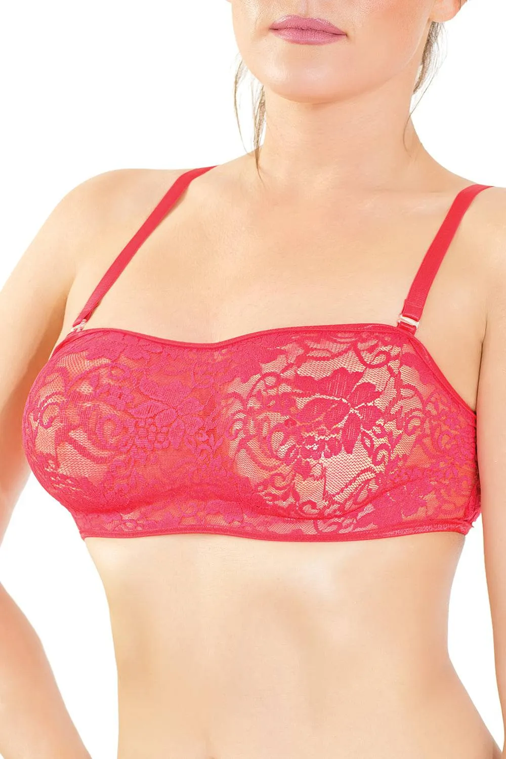 Coquette Stretch Lace Red Bralette