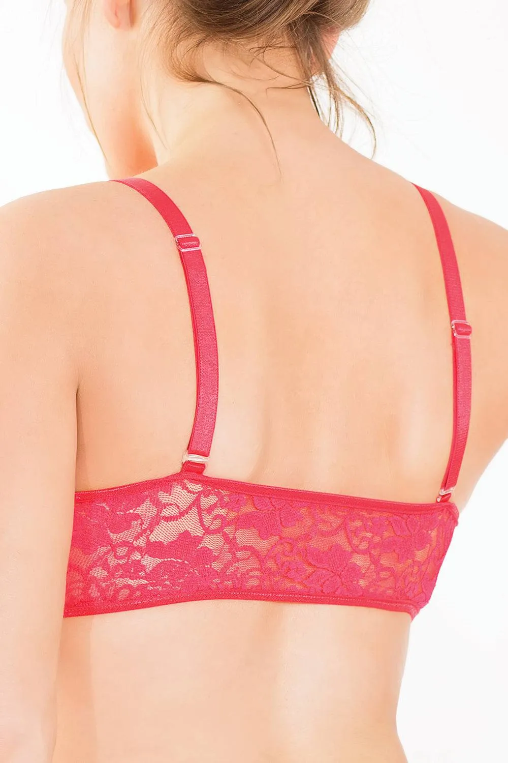 Coquette Stretch Lace Red Bralette
