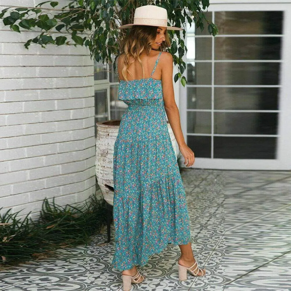 FashionSierra - Women Ladies Summer Boho Maxi Sundress