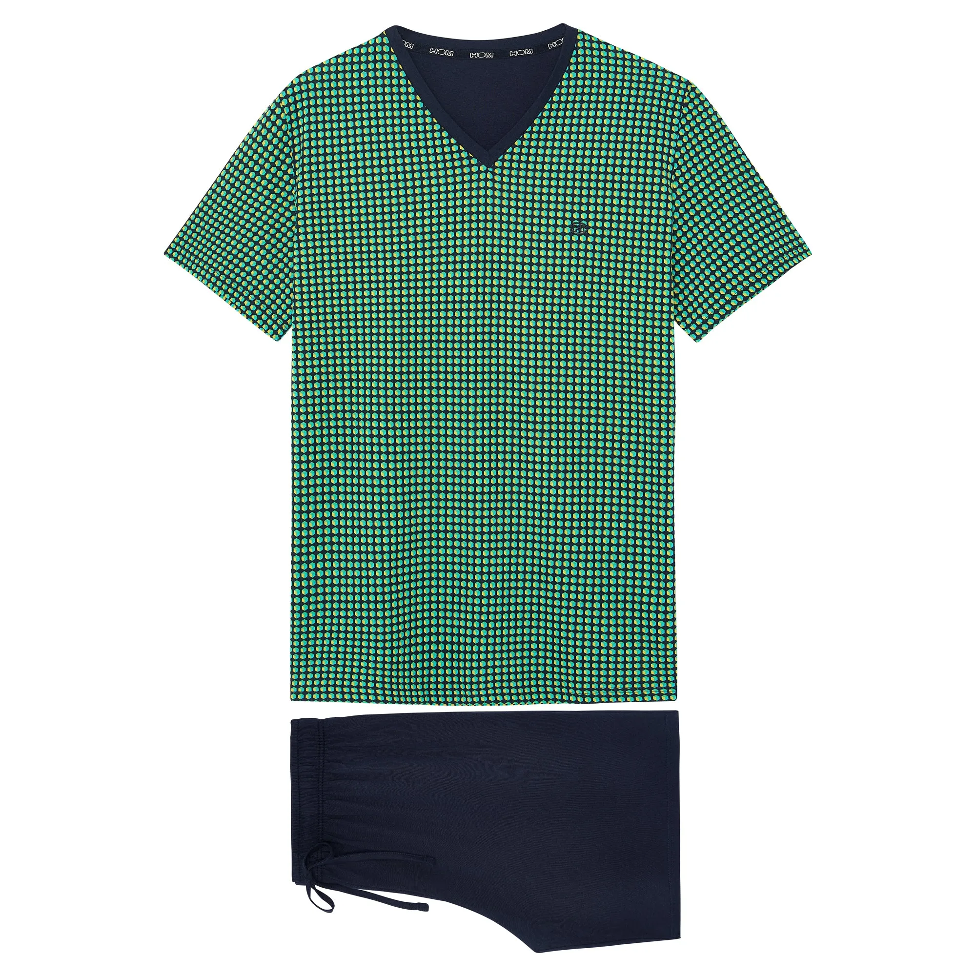 Filippo Short Sleepwear Set | Navy Print 402692-I0ra