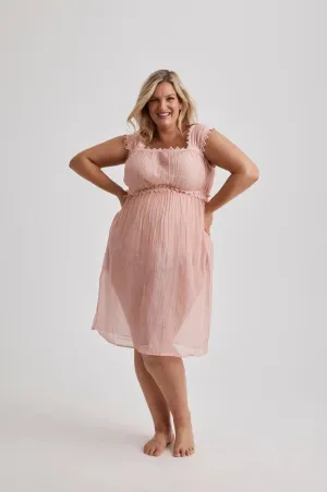 Grace - Nightgown - Knee Length - Pink