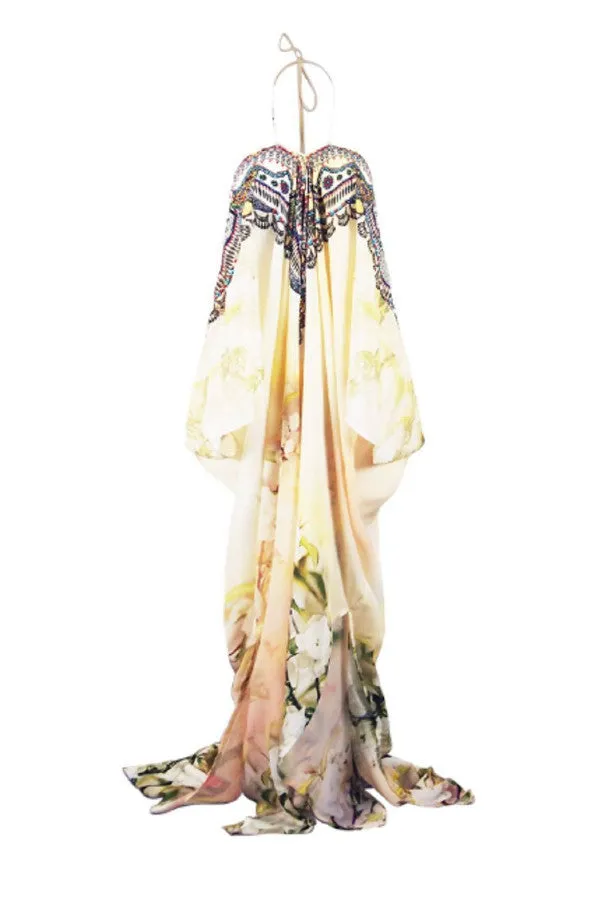 High End Caftan dress Cherry Blossom