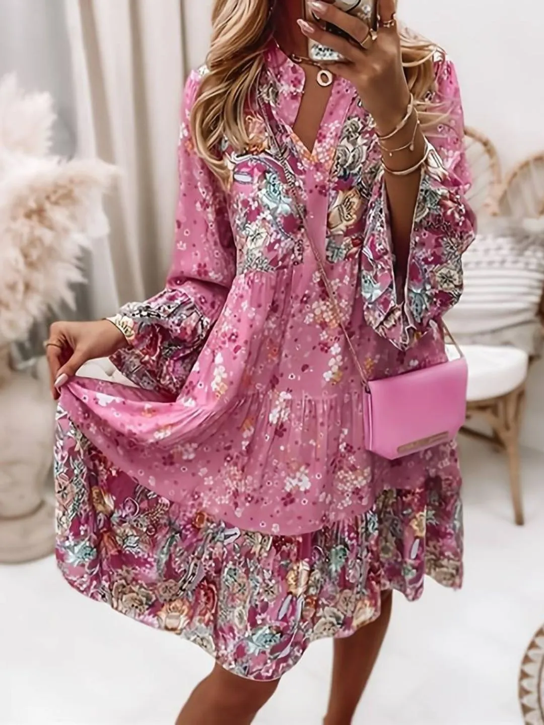 Kimberly Floral Boho Beach Dress | Chic Summer Style