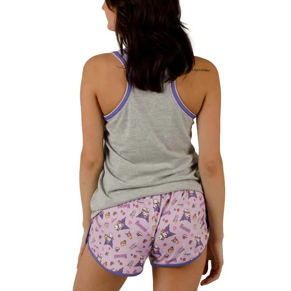 Kuromi Milkshake Juniors Tank TOP & Short Pajama Set