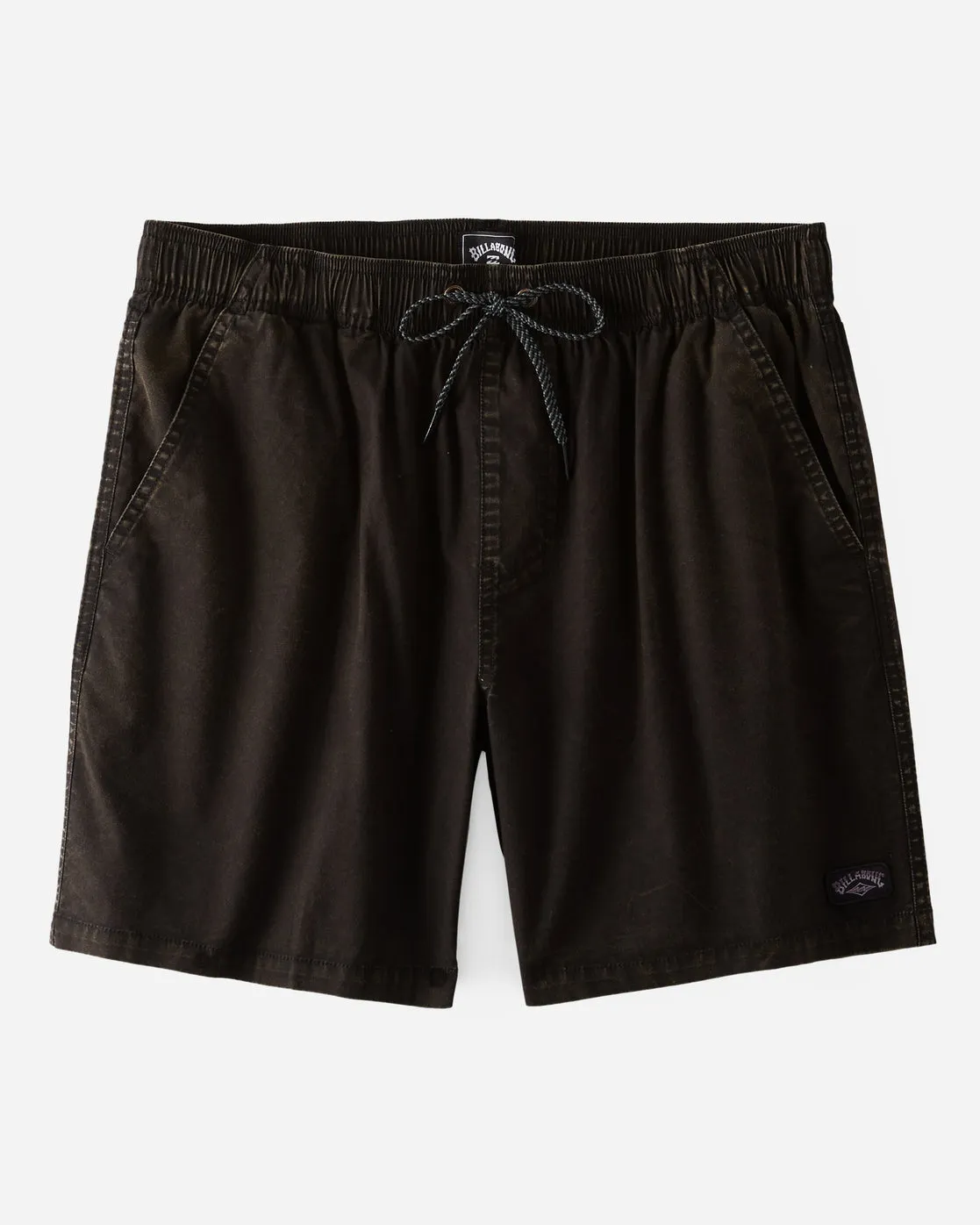 Mario Stretch 17" Elastic Waist Shorts - Black