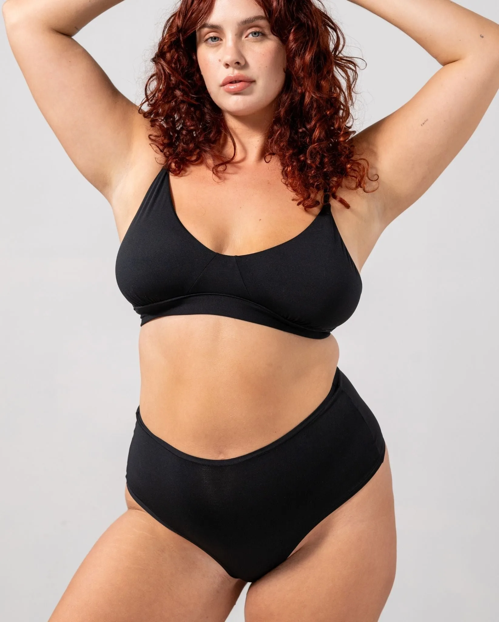 Micro Highwaist Thong 3-Pack Black