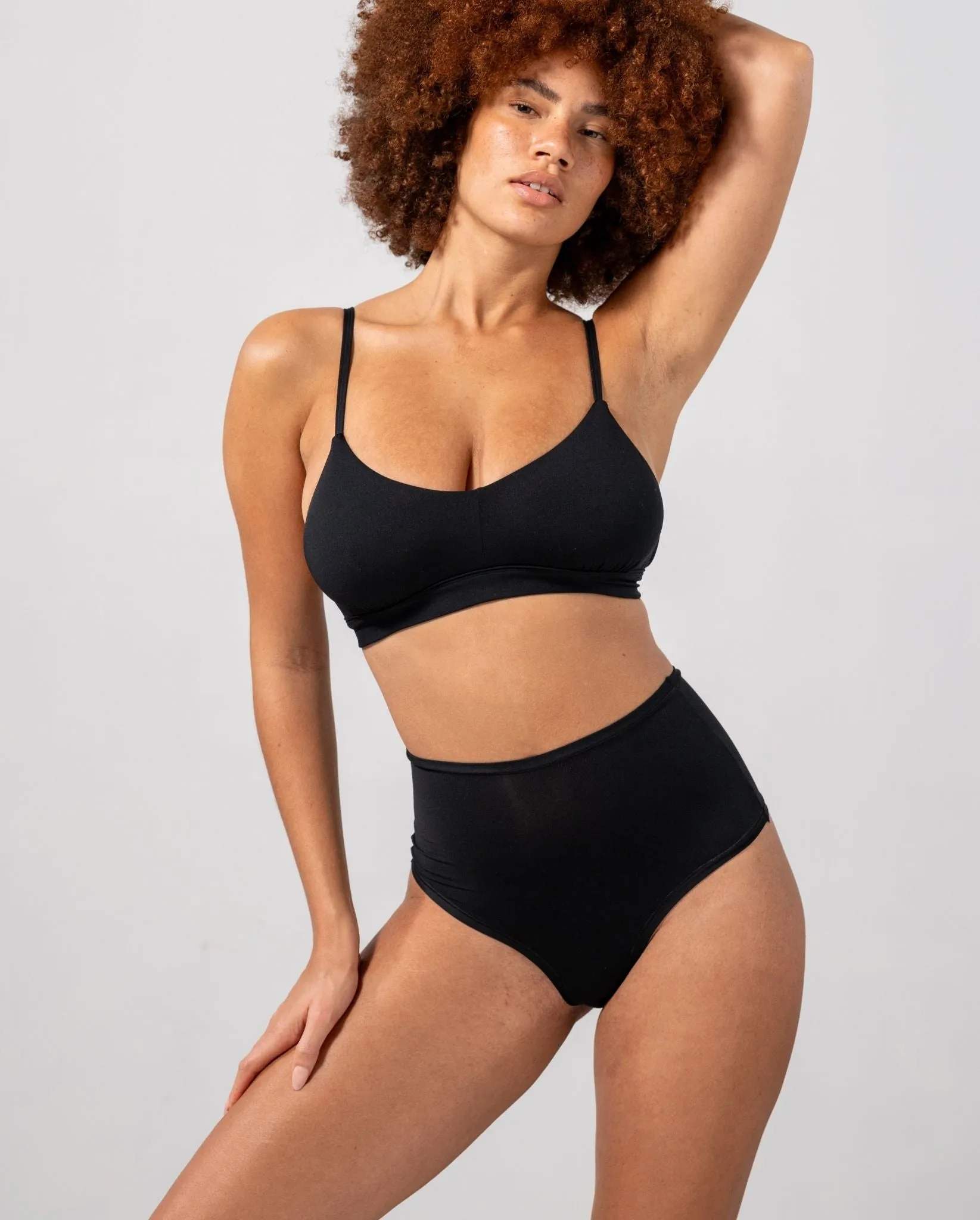 Micro Highwaist Thong 3-Pack Black