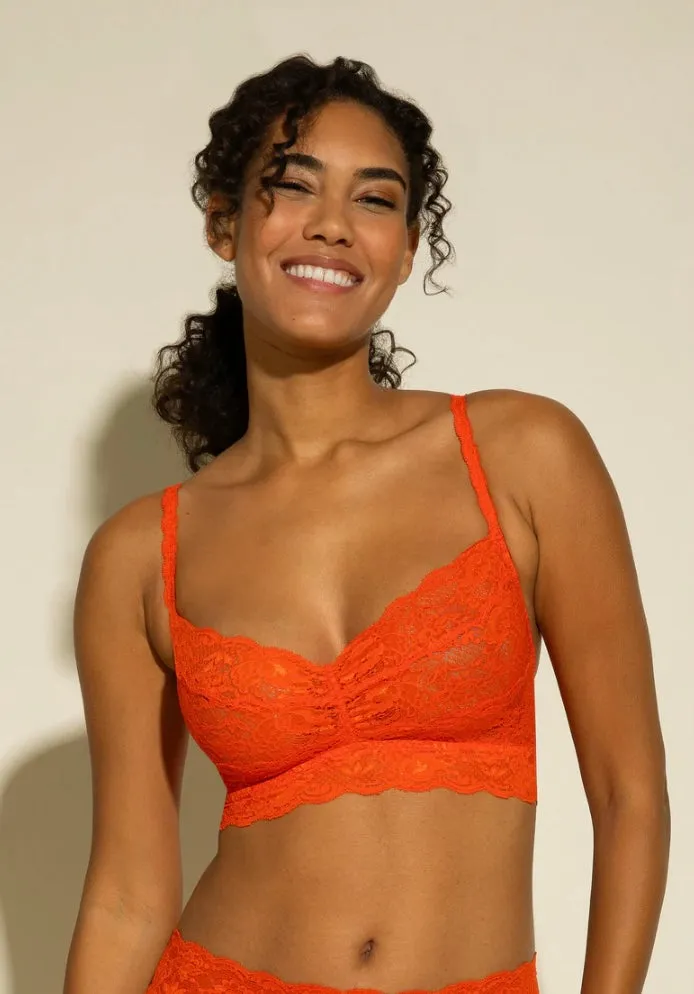 Never Say Never Sweetie Soft Bralette in Sicilian Orange