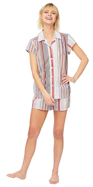 Pajama Short Set - Silver Lake