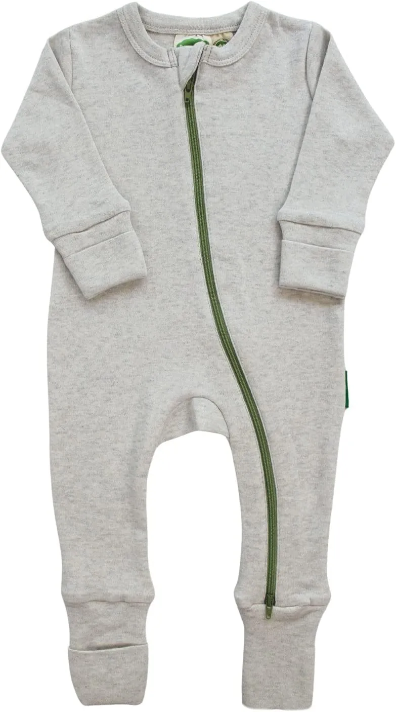 PARADE Organic Snuggle Soft Melange '2-Way' Zipper Romper