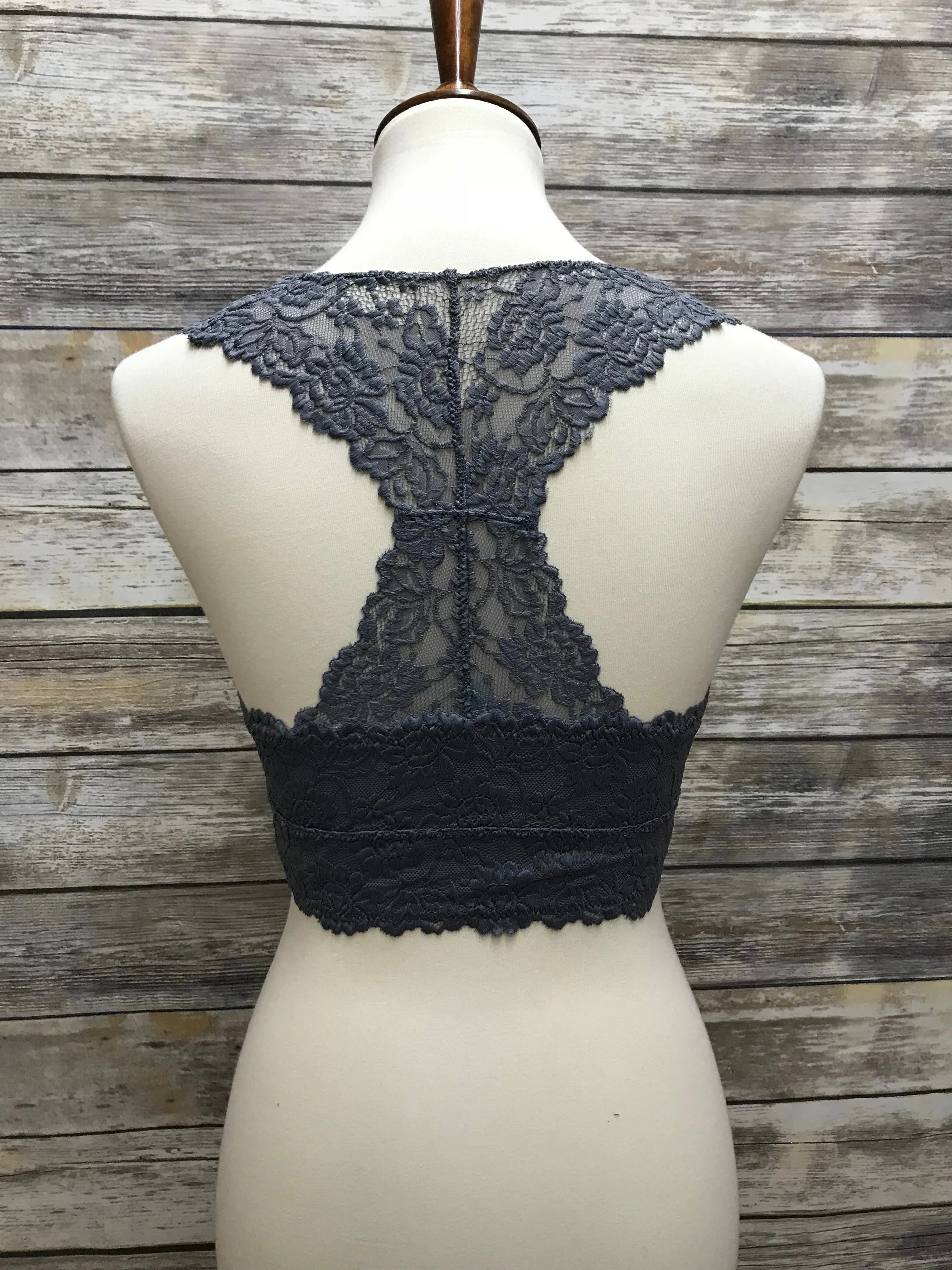 *Racerback Lace Bralette