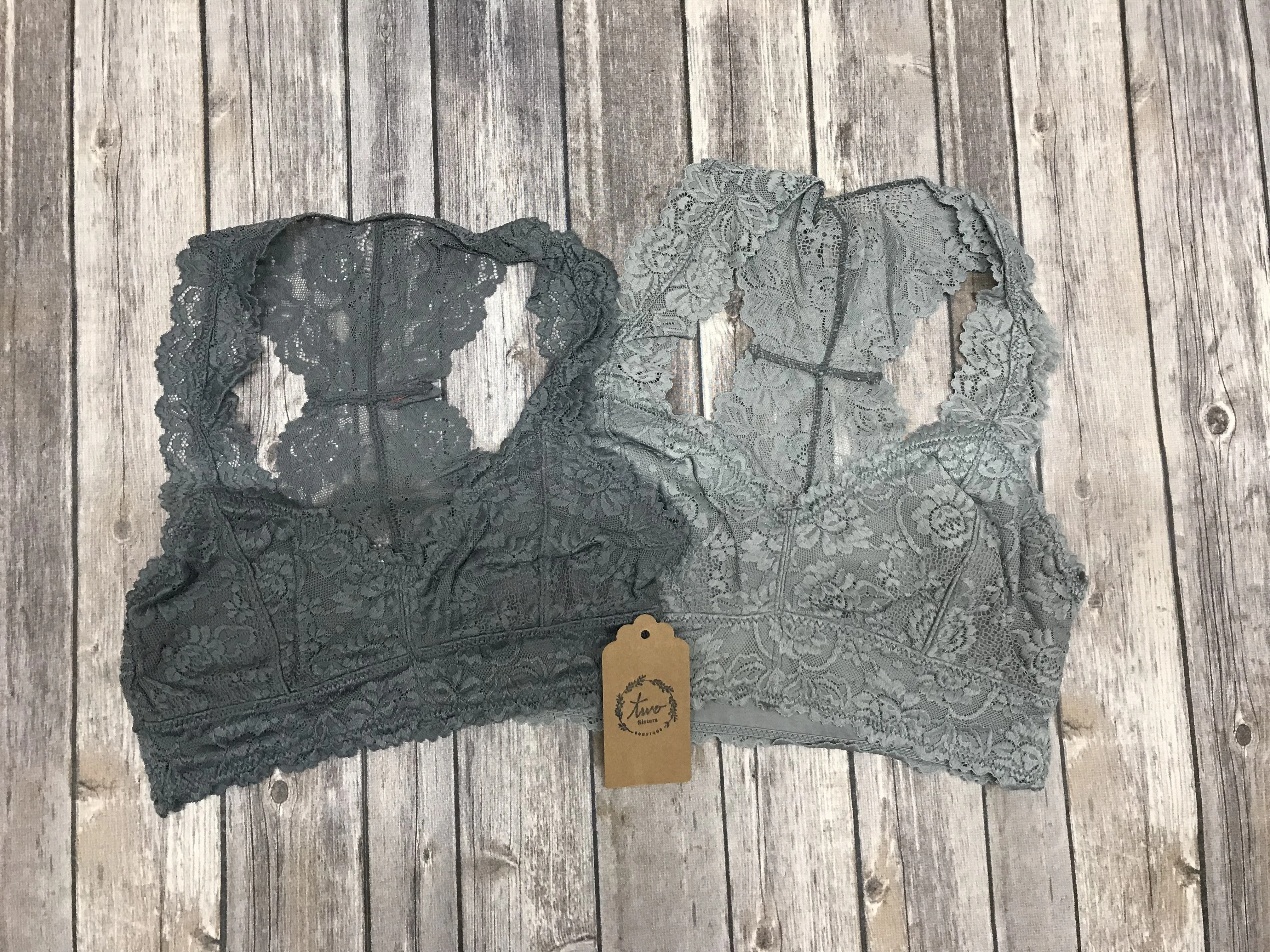 *Racerback Lace Bralette