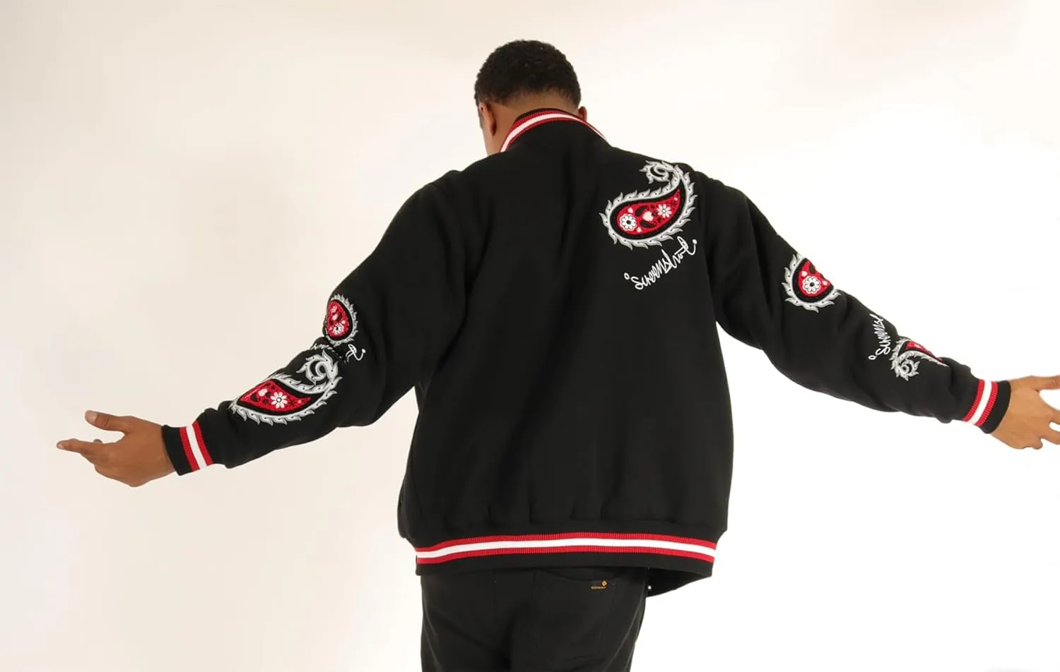 SCREENSHOT VARSITY JACKET 3202 Mens Streetwear Urban Padding Quilted Linning Heavy Fashion Jacket