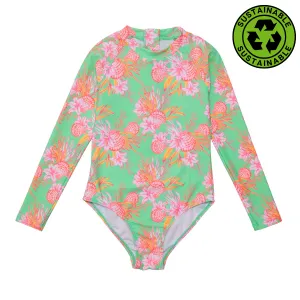 Snapper Rock Coastal Shells Sustainable Long Sleeve Surf Suit G60049L