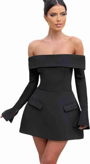 Splicing Tube Dress Women's Sexy Strapless Backless Tube Top Bodycon Dress Sleeveless A Line Mini Dresses