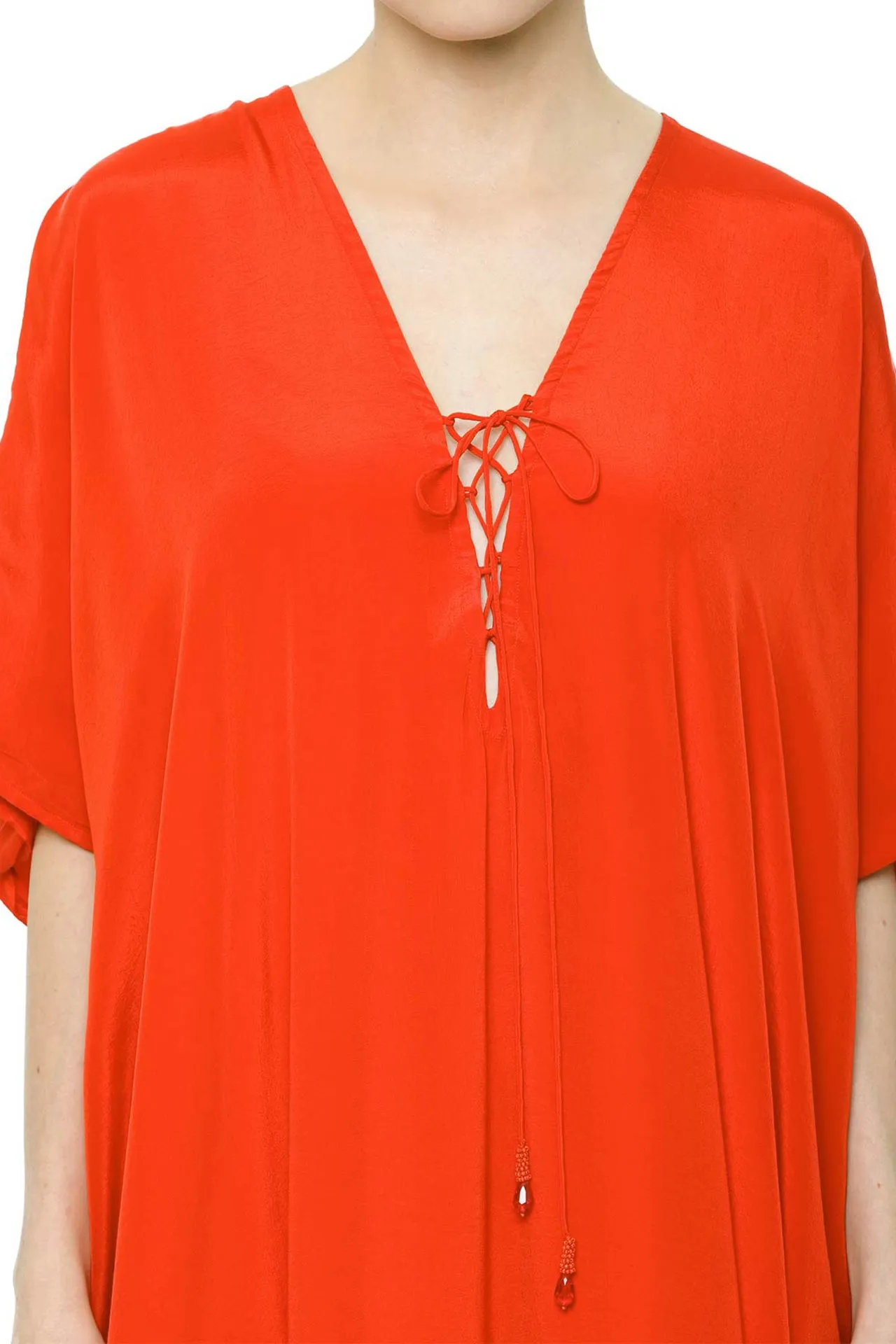 Tangerine Kaftan Dress Women