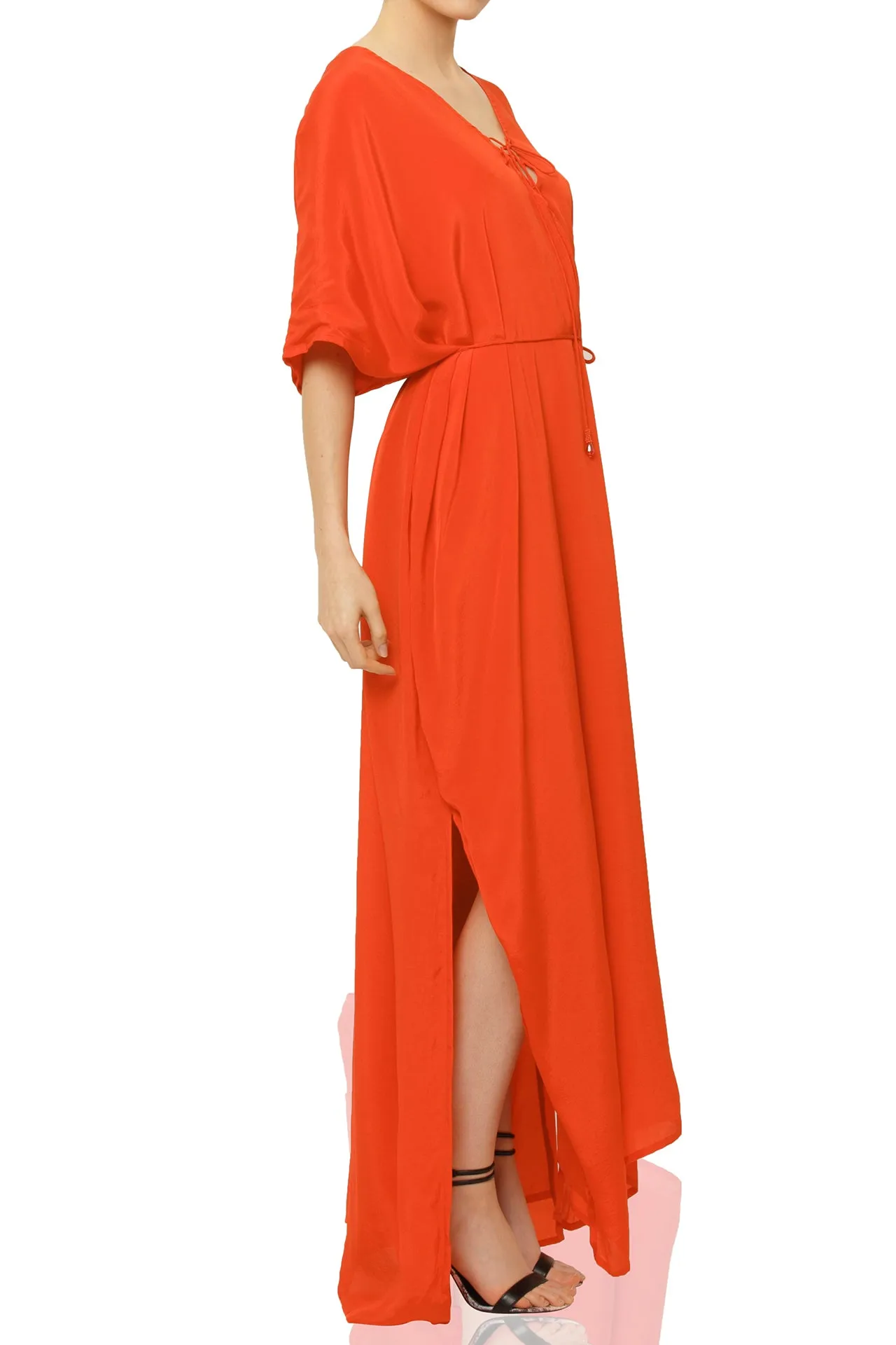 Tangerine Kaftan Dress Women