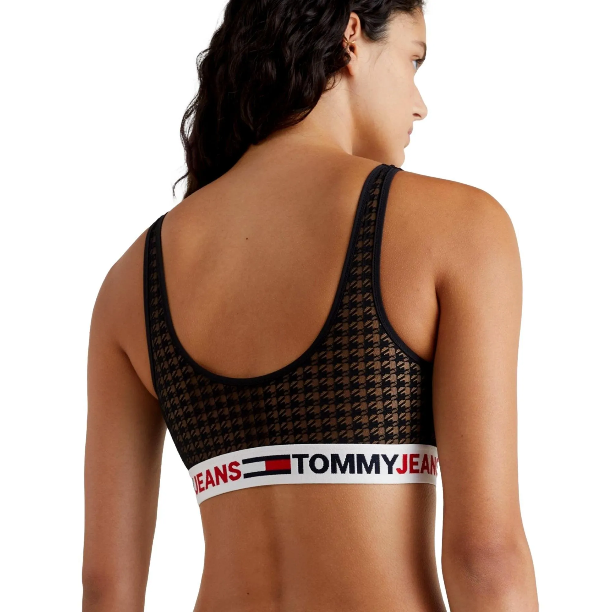 Tommy Hilfiger Tommy Allover Lace Bralette - Black