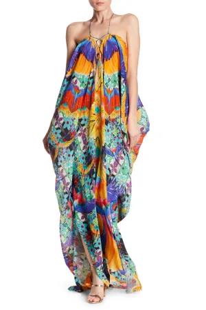 Tropical Print Ladies Kaftan Dress