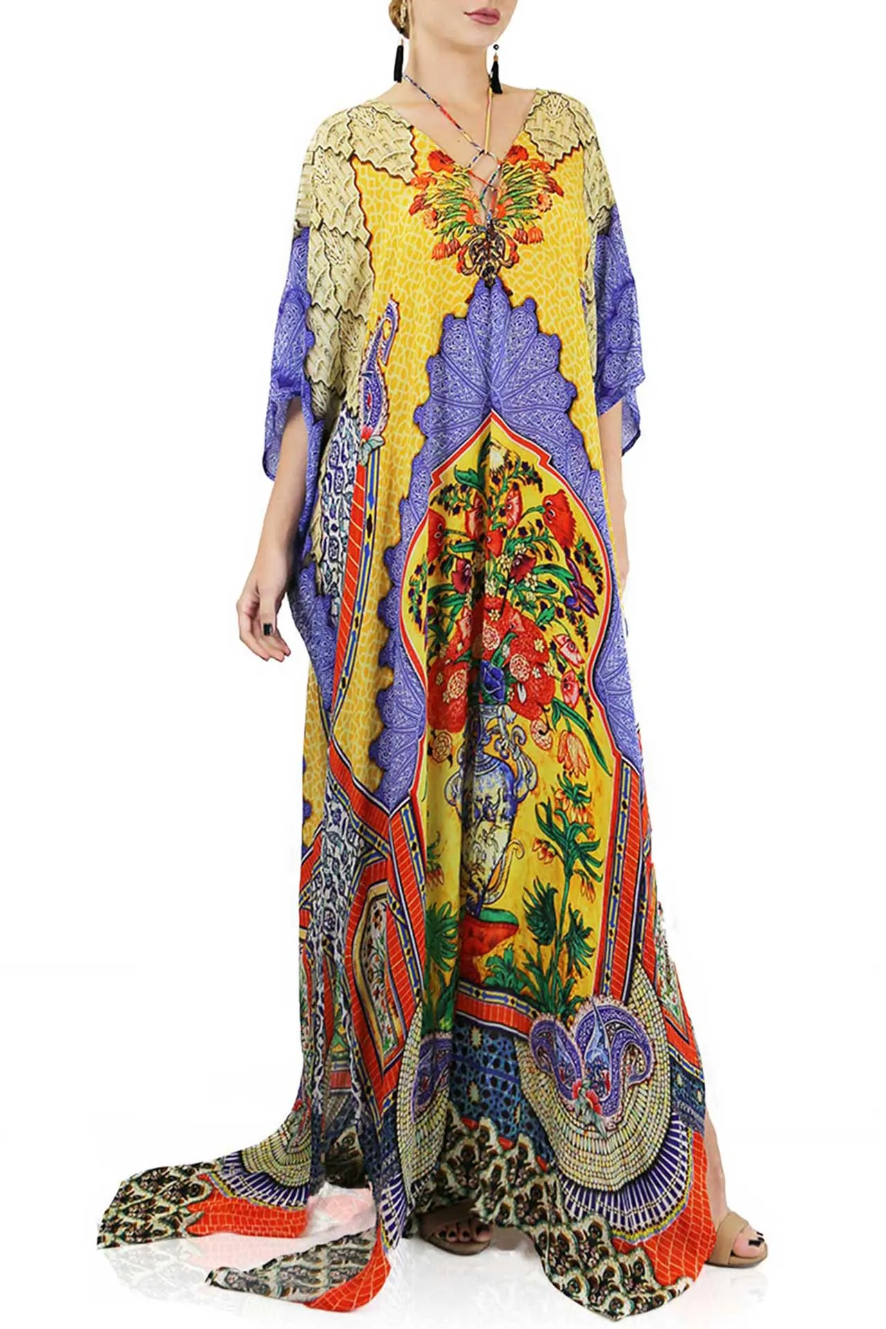 Yellow Kaftan dress
