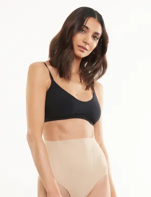 Zone Smoothing Thong in Beige